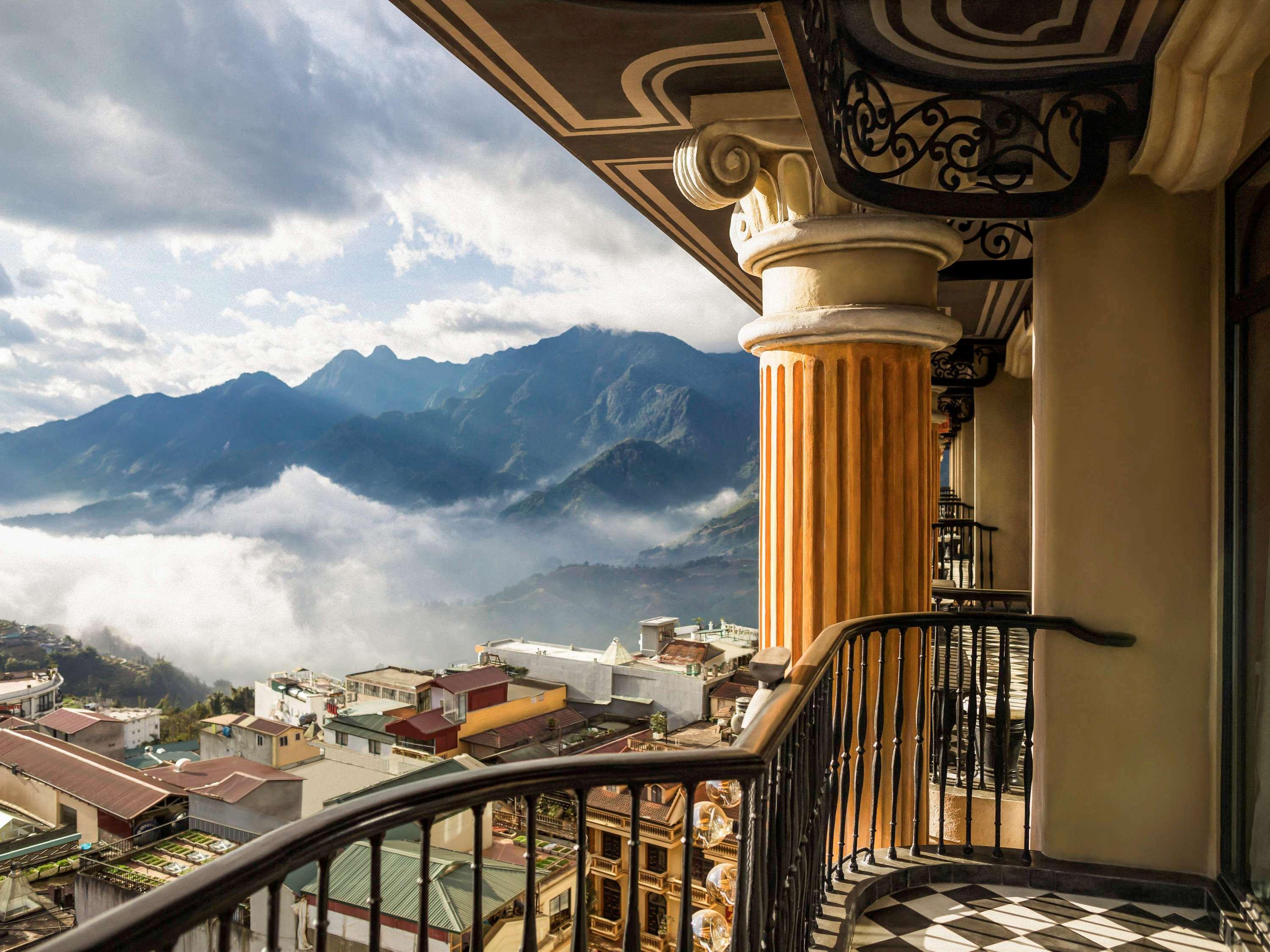 Hotel De La Coupole - Mgallery Sapa Exterior photo View of the city from the balcony of a hotel