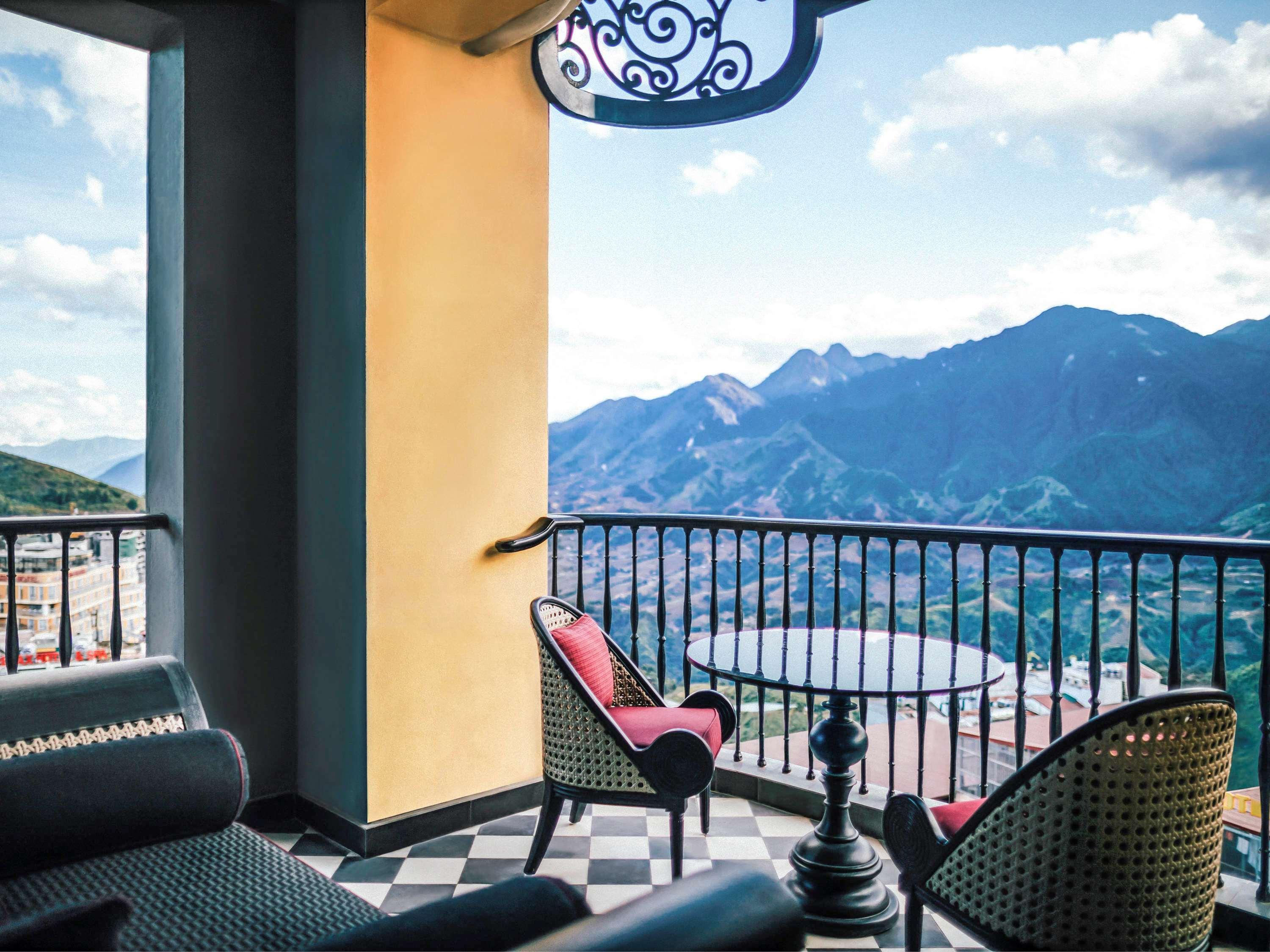 Hotel De La Coupole - Mgallery Sapa Exterior photo A view from the balcony of a hotel room